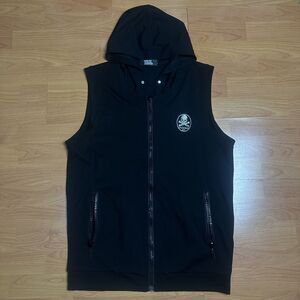 Dalas Sandia Japan Skulls Mastermind Number Nine Black Sleeveless Hoodie Size XL